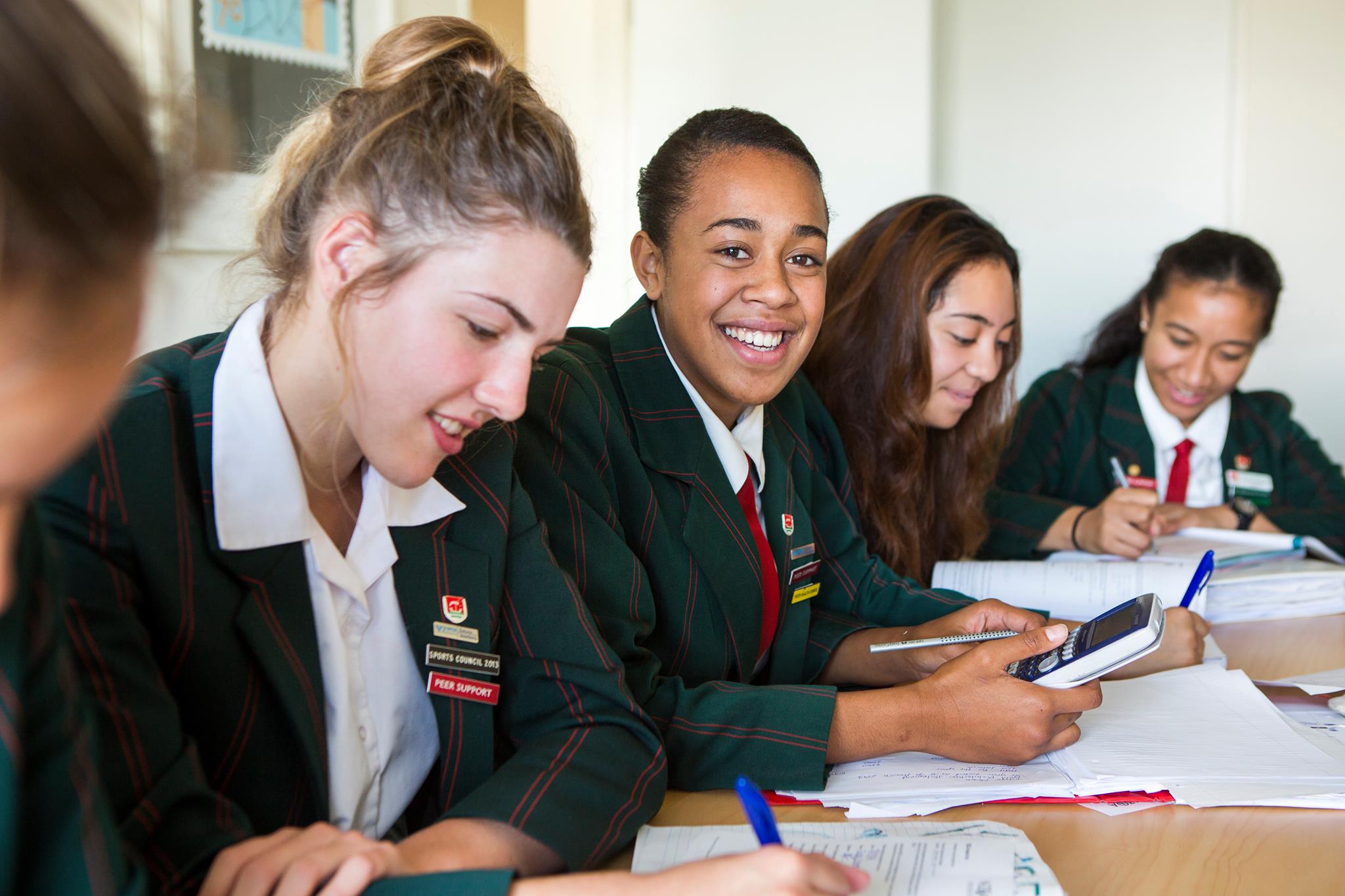 4 Girls in a classroom